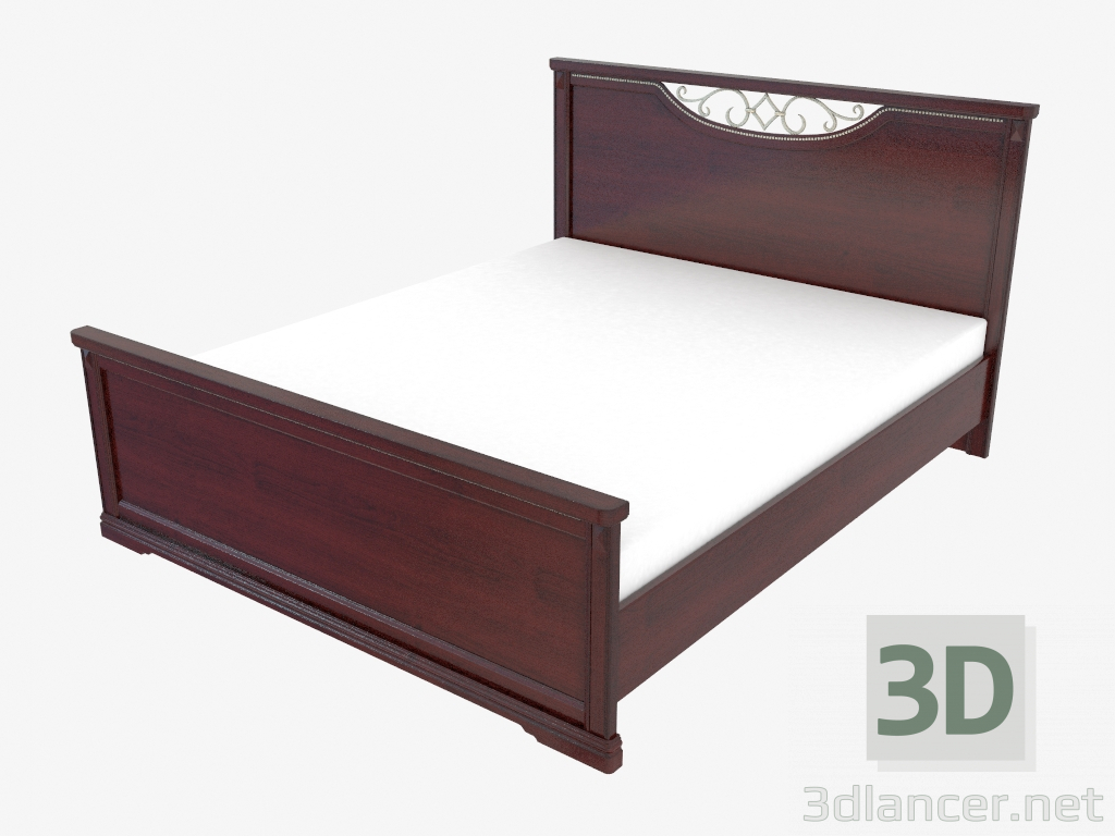 3d model Double bed (1570х1106х2097) - preview