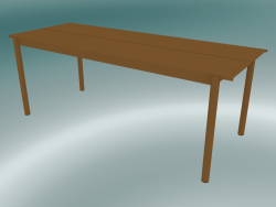 Table Linear Steel (200 cm, Brunt Orange)