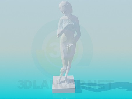 3d модель Гіпсова статуя – превью