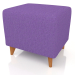 modello 3D Pouf nero - anteprima