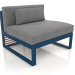 3d model Modular sofa, section 3 (Grey blue) - preview