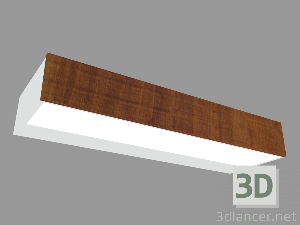 modello 3D Lampada da parete MINI-LOOK APPLIQUE WOOD SINGLE EMISSION L 220mm (L9201W) - anteprima