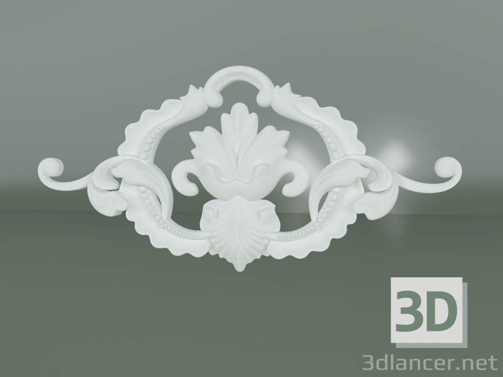 3D modeli Alçı dekorasyon elemanı ED106 - önizleme