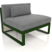 3d model Modular sofa, section 3 (Bottle green) - preview