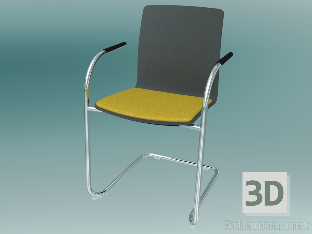3D Modell Stuhl für Besucher (K22V1 2P) - Vorschau