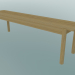 modello 3D Panchina lineare in legno (170 cm) - anteprima