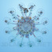 3d model Chandelier made of multicolored glass - preview