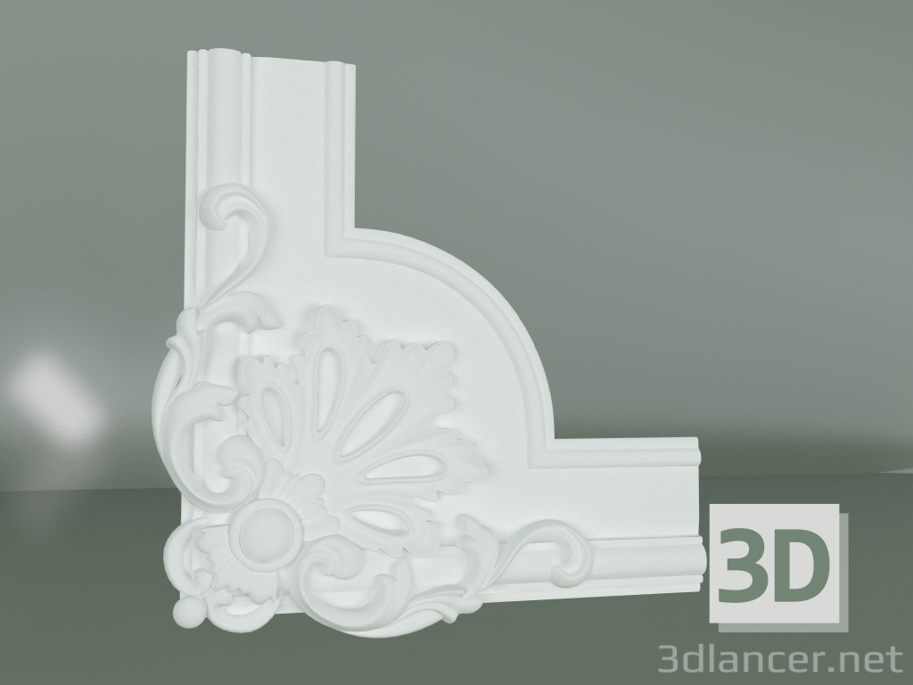 3D modeli Alçı dekorasyon elemanı ED107 - önizleme