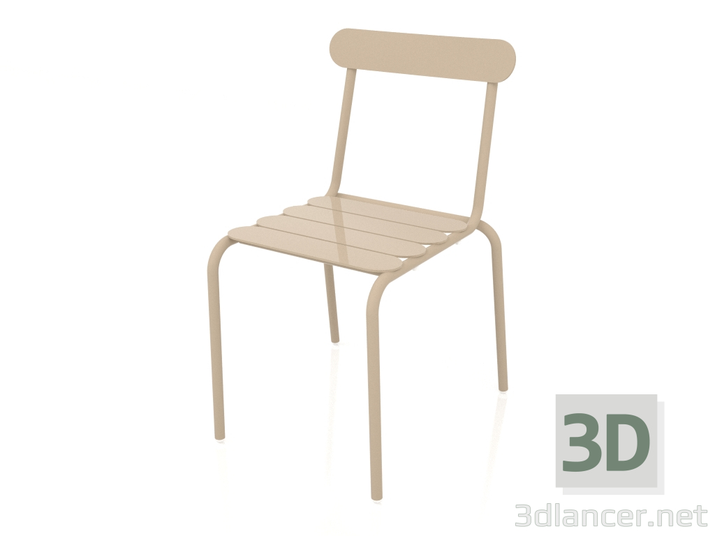 modèle 3D Chaise de salle à manger (Sable) - preview