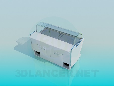 3d model Mostrador refrigerador - vista previa