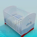 3D Modell Kinderbett für Baby boy - Vorschau