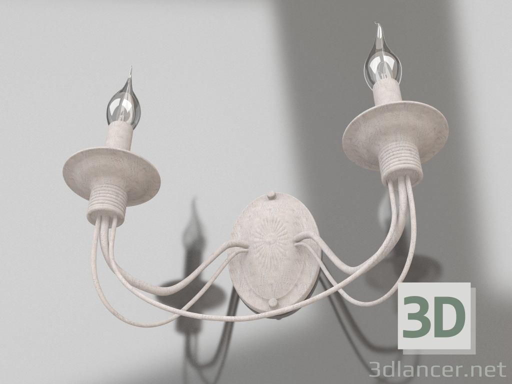 modello 3D Lampada da parete Velia (FR2046-WL-02-WG) - anteprima