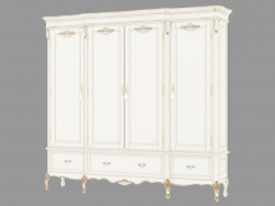 Wall cabinet BN8828 (white with gold patina)