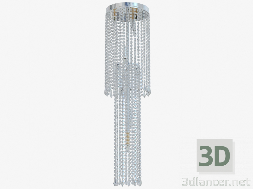 Modelo 3d Tecto luminária cristal (C110231 8) - preview
