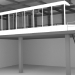 3d Балкон в ангаре модель купить - ракурс