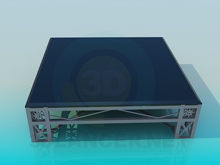 3d модель Квадратный столик – превью