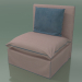 3D Modell Modularer Sessel ohne Armlehnen (06) - Vorschau