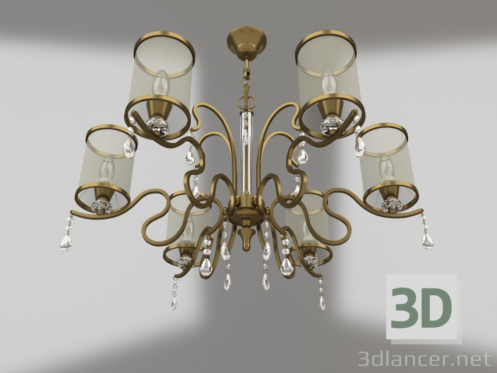 3d model Faust chandelier (FR2300-PL-06-BZ) - preview