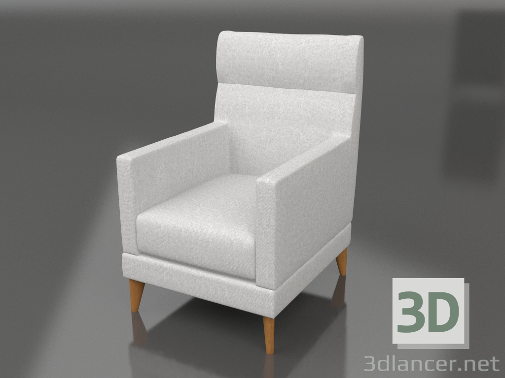 3d model Polar high chair - preview