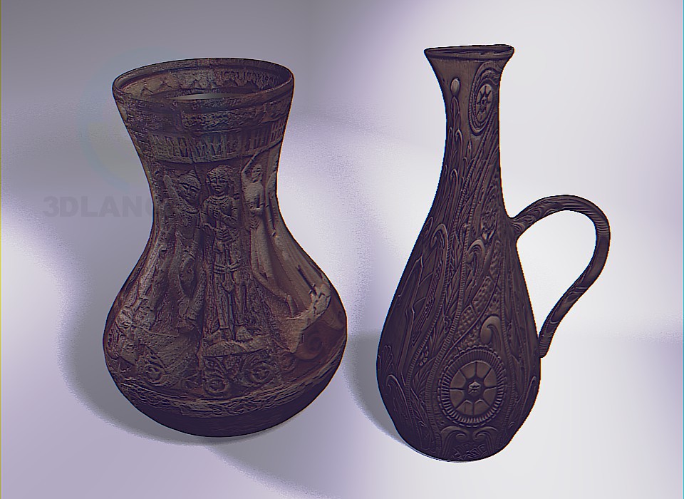 3d model pitcher - preview