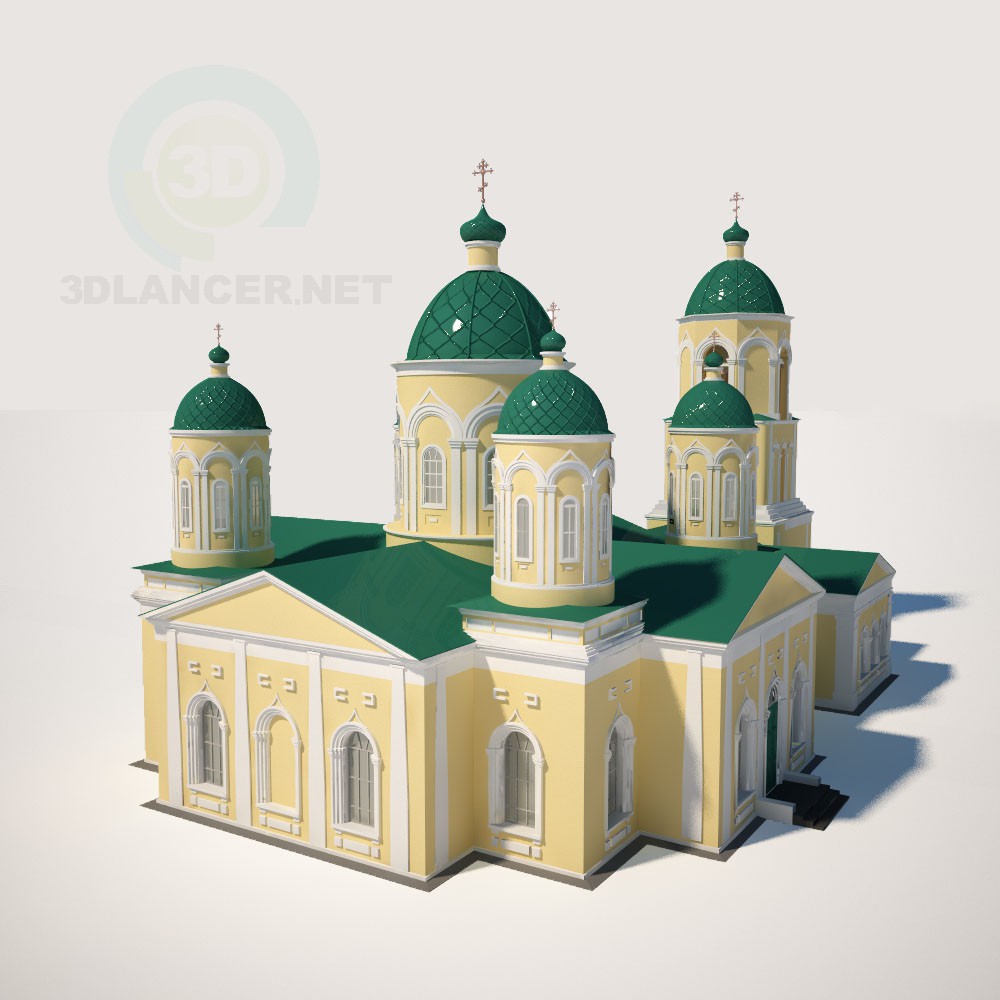 modello 3D Chiesa della Trinità di Mikhailovka della regione di Penza - anteprima
