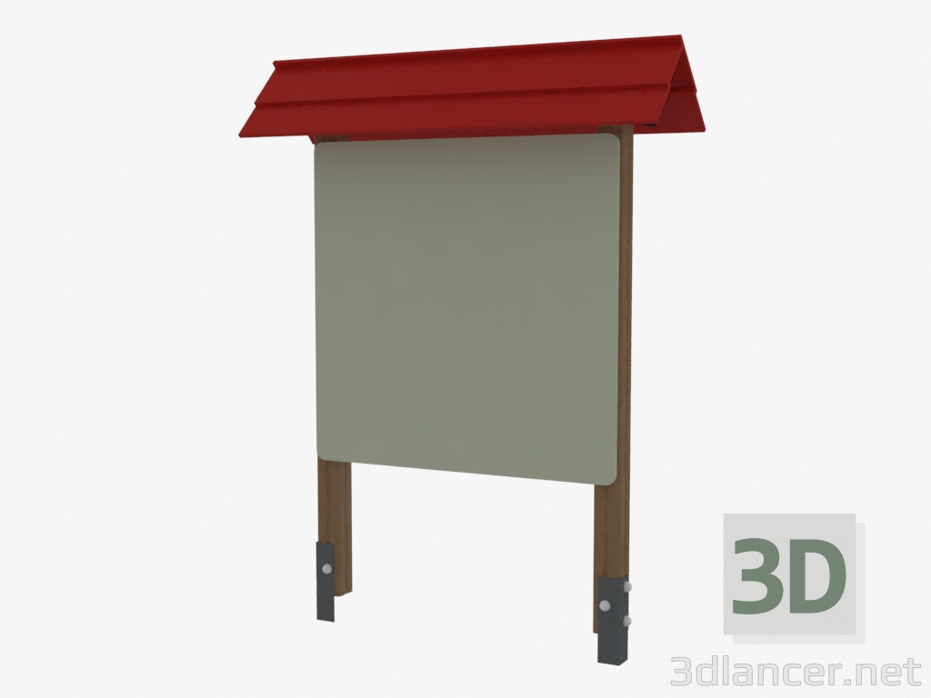 3d model Information stand (4511) - preview
