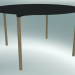 3D Modell Tisch MONZA (9224-01 (Ø 129 cm), H 73 cm, HPL schwarz, Aluminium, Esche naturfurniert) - Vorschau