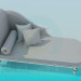 3D modeli Roma kanepe - önizleme
