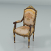 3D Modell Stuhl mit Armlehnen (Art. 14541) - Vorschau