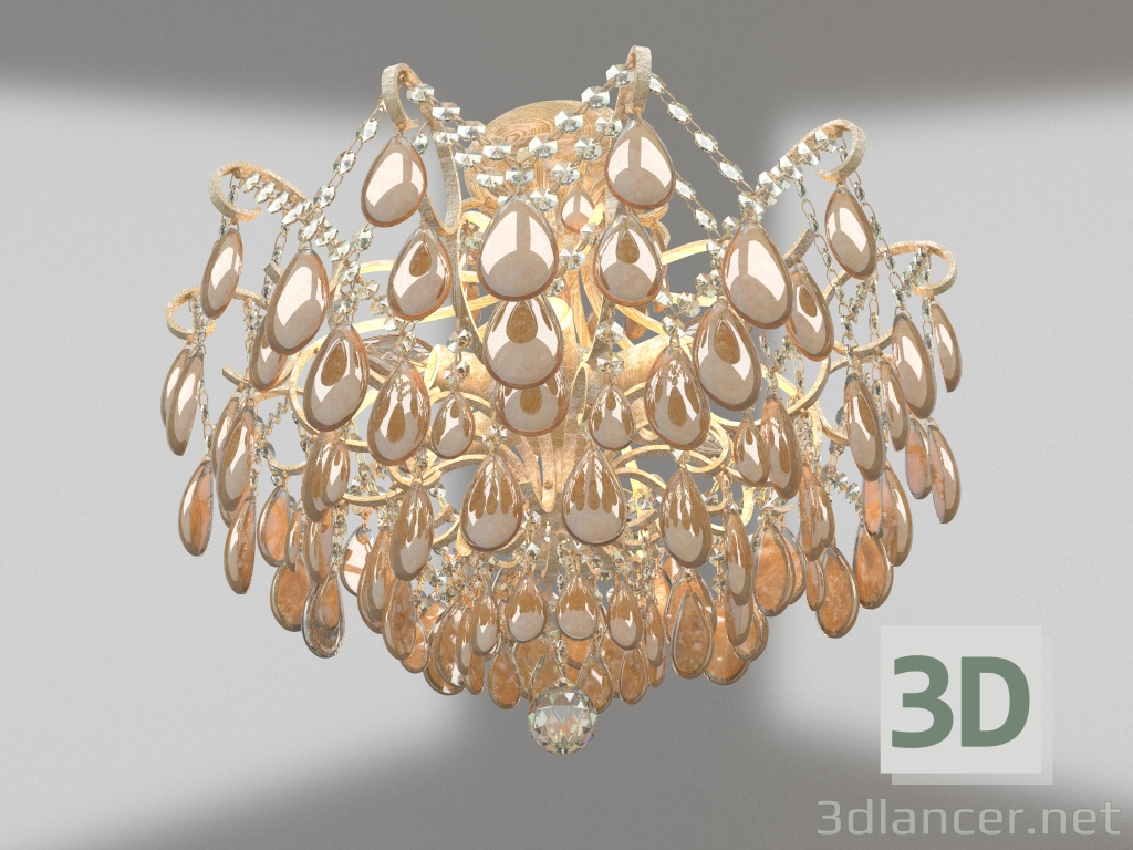 3d model Chabrol chandelier (FR2302-CL-06-WG) - preview