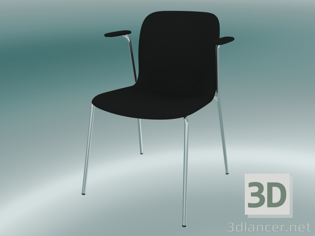 3d model 4-legged armchair - preview