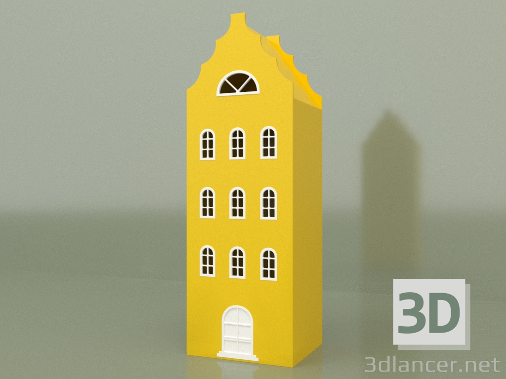 3 डी मॉडल अलमारी घर XL-9 (पीला) - पूर्वावलोकन