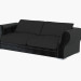 3d model Sofa modern leather Otello (260х114х75) - preview