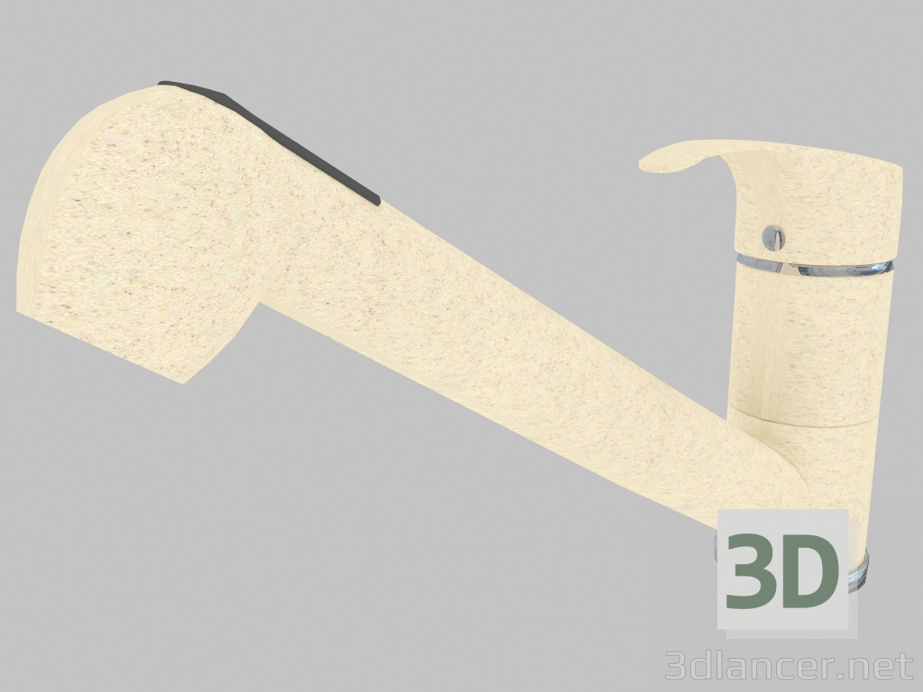 3d модель Змішувач для мийки з висувною ручкою - пісочний Pepe (BDP 771M) – превью