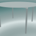 3D Modell Tisch MONZA (9224-01 (Ø 129 cm), H 73 cm, HPL weiß, Aluminium, weiß pulverbeschichtet) - Vorschau