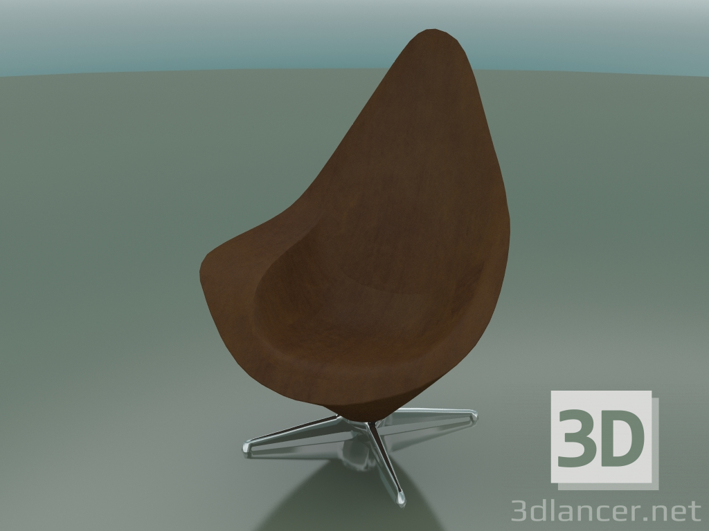 3D Modell Gepolsterter Sessel - Vorschau