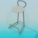 3D modeli Sandalye ayak standı ile - önizleme