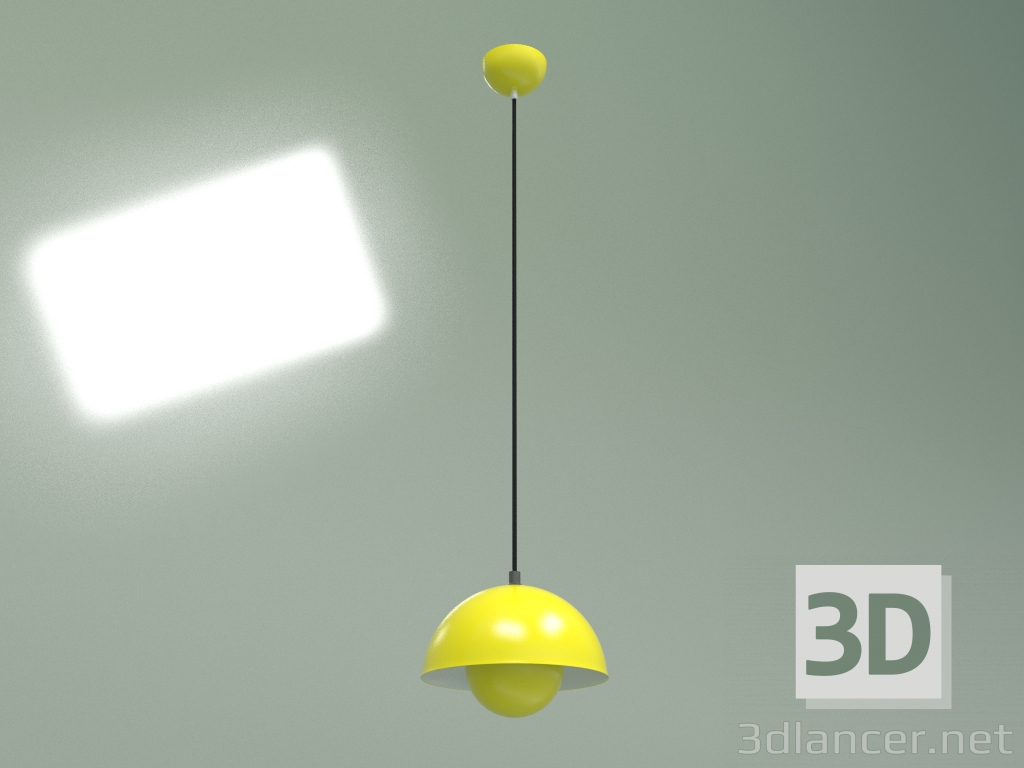 3D modeli Sarkıt Saksı 2 çap 23 (sarı) - önizleme