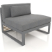 3D Modell Modulares Sofa, Abschnitt 3 (Anthrazit) - Vorschau