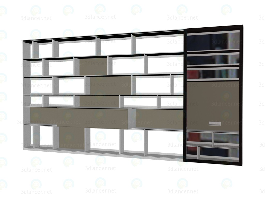 3D Modell Möbel-System (Rack) FC0931 - Vorschau