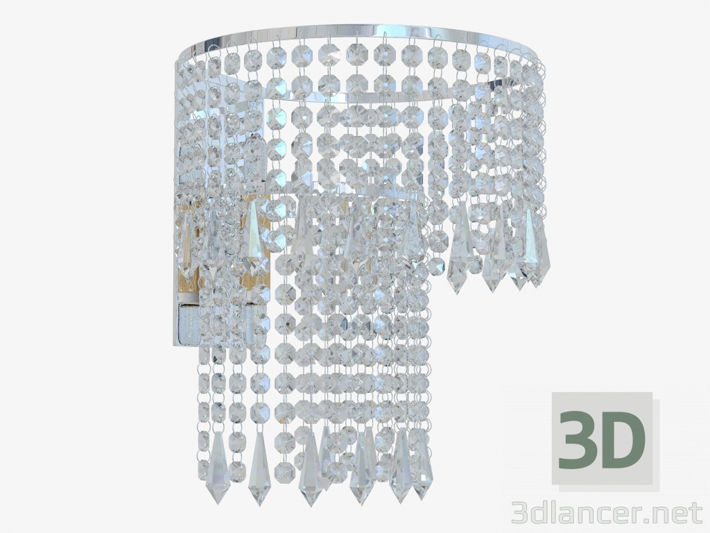 3d model Sconce with crystal (W110231 2) - preview