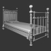 3D Metal yatak modeli satın - render
