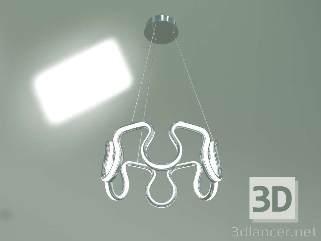 3d модель Подвесной светильник 90171-2 (хром) – превью