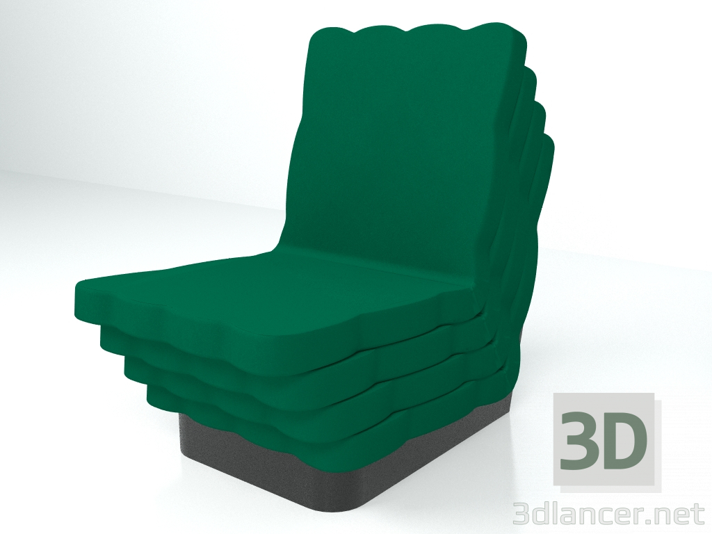 3 डी मॉडल कुर्सी 55° - 37° - पूर्वावलोकन