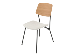Strain-Stuhl mit Sperrholzrückenlehne und weichem Sitz h81