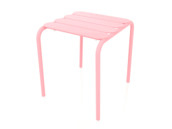 Low stool. Side table (Pink)