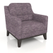 3d model Armchair Prague (Grey) - preview