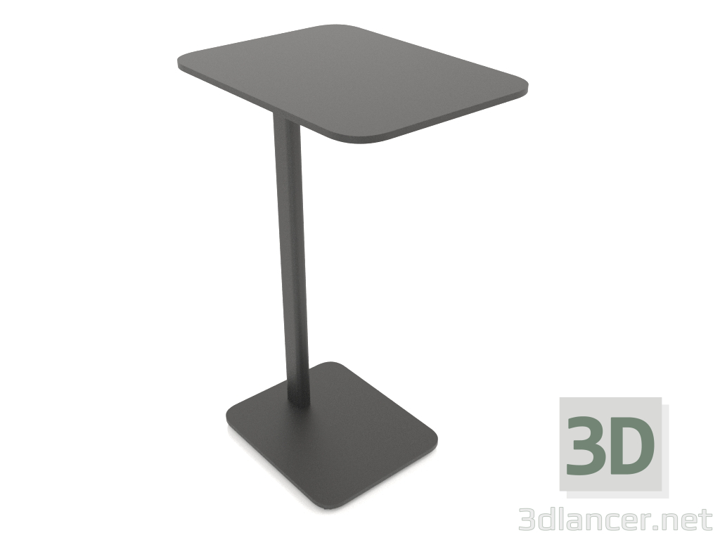 modèle 3D Table de chevet rectangulaire MONO (parallèle au piètement, 30x40x65) - preview