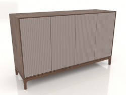 Mobile TV FARGO con frontali fresati 1600x500x950 mm (platino, rovere tabacco, opzione 4)