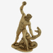 3D modeli Bronz heykel Herkül savaşan yılan şeklinde yılan - önizleme